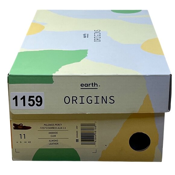 Earth Origins Women’s Almond Leather Adhesive Strap Palomos Percy Sandals Sz 11 - Picture 8 of 8